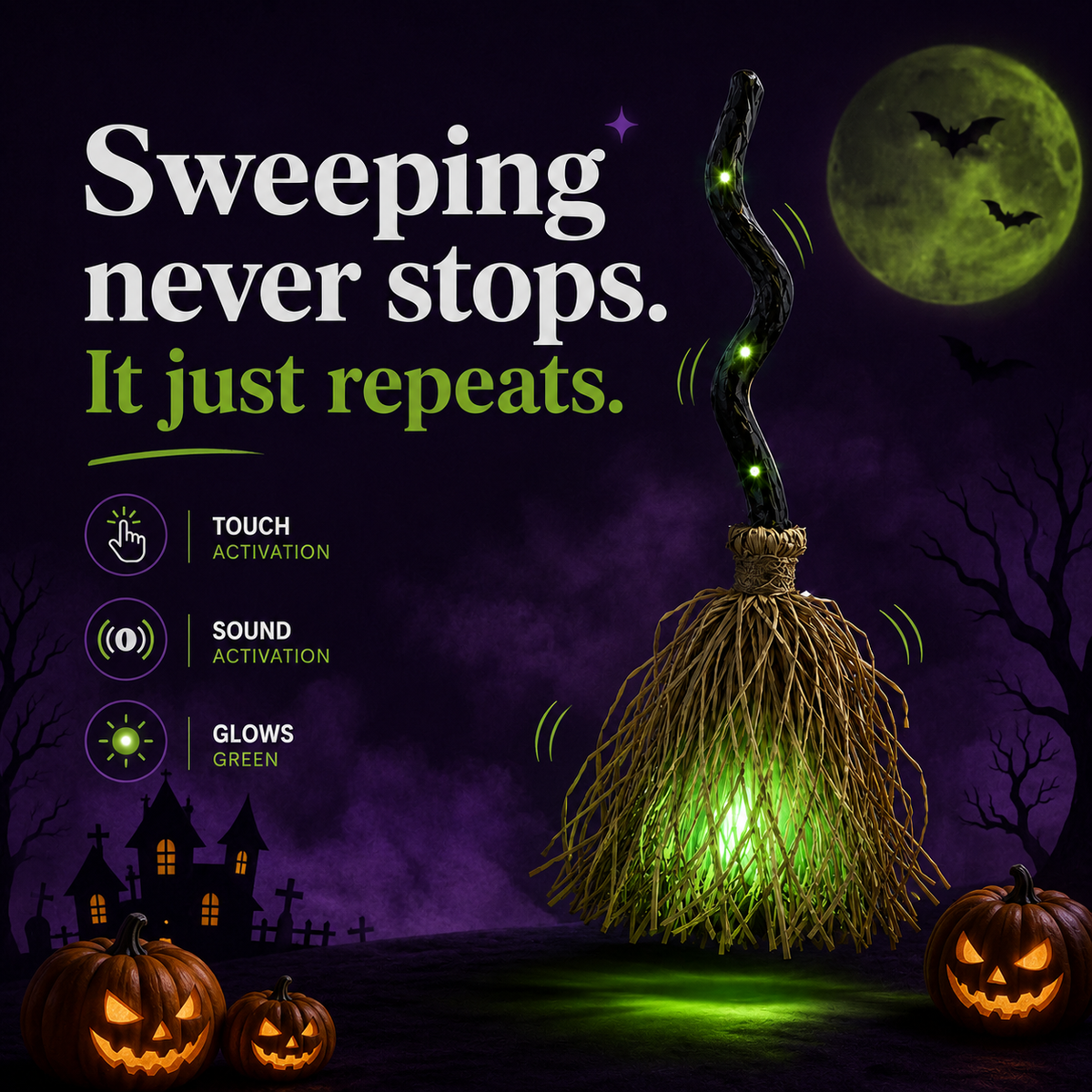 Every witch needs her broom.