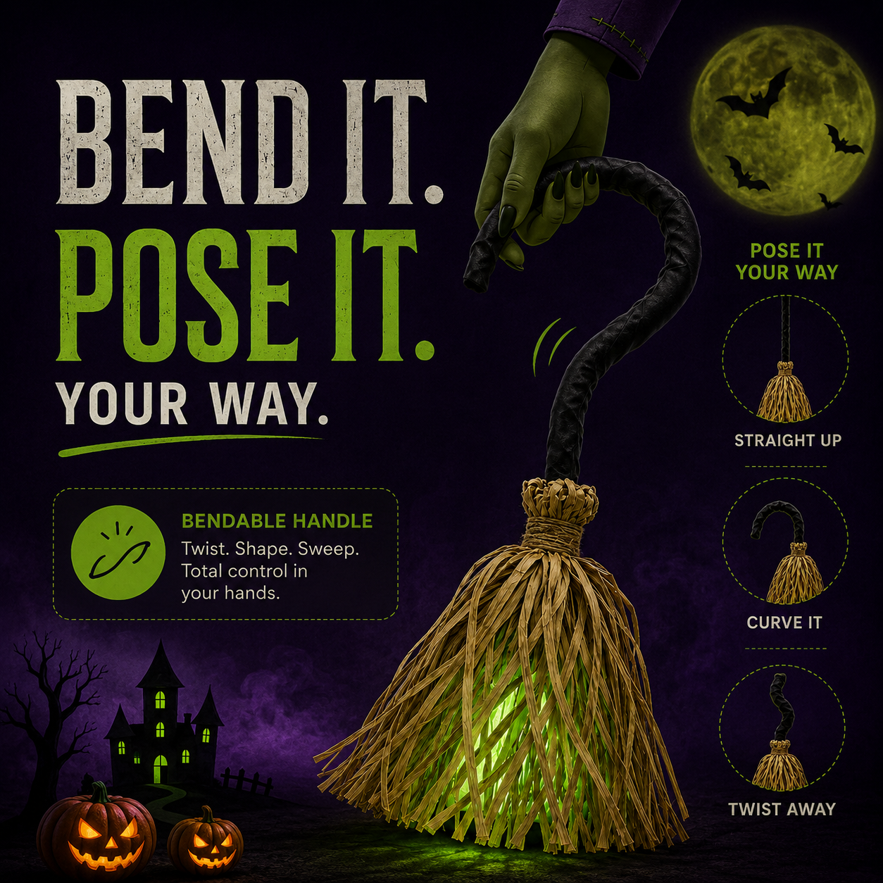 Every witch needs her broom.